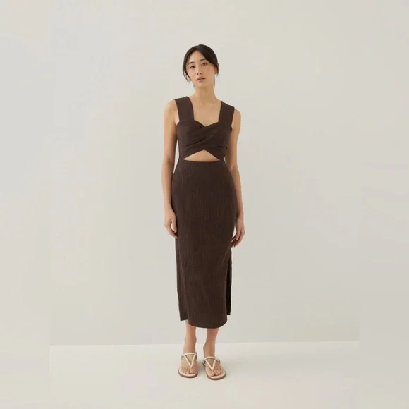 Anthropologie | Dresses | Textured Midi Dress | Poshmark